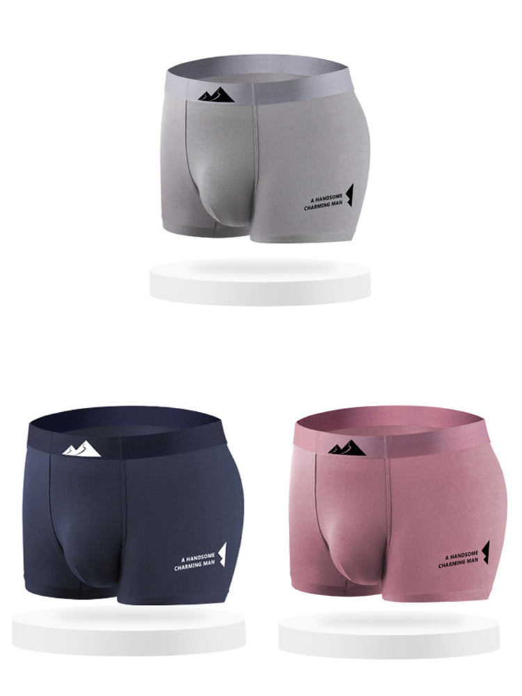 3 Pack Men's Breathable Modal Trunks Underwear