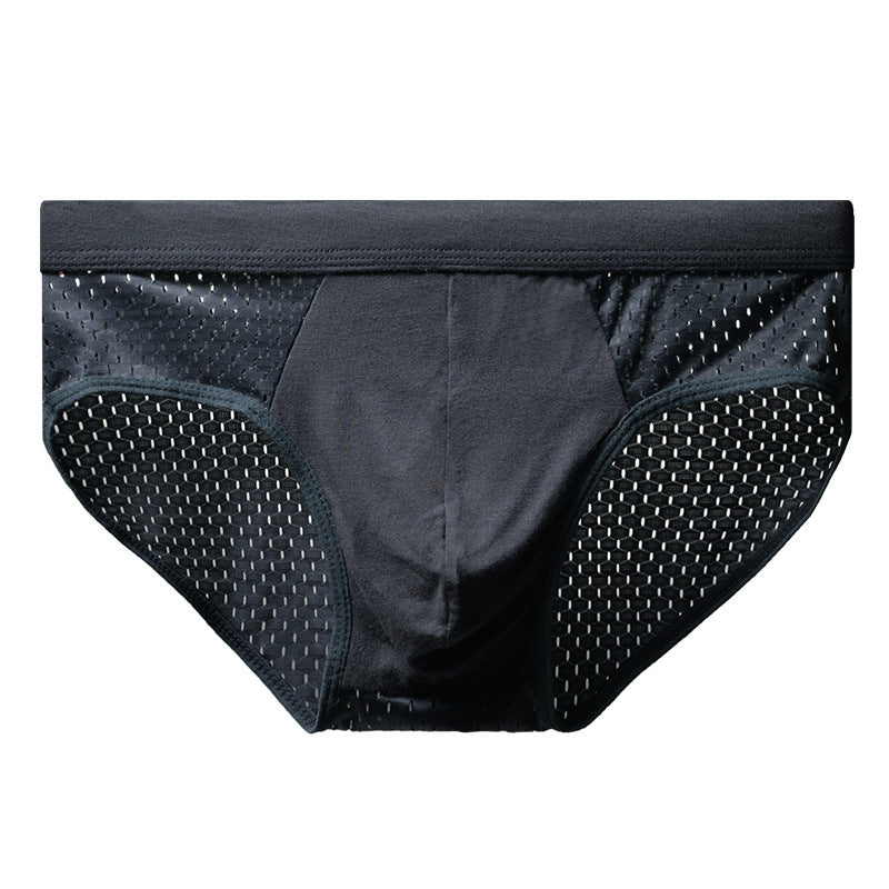 Men's Mesh Breathable Ice Silk Briefs