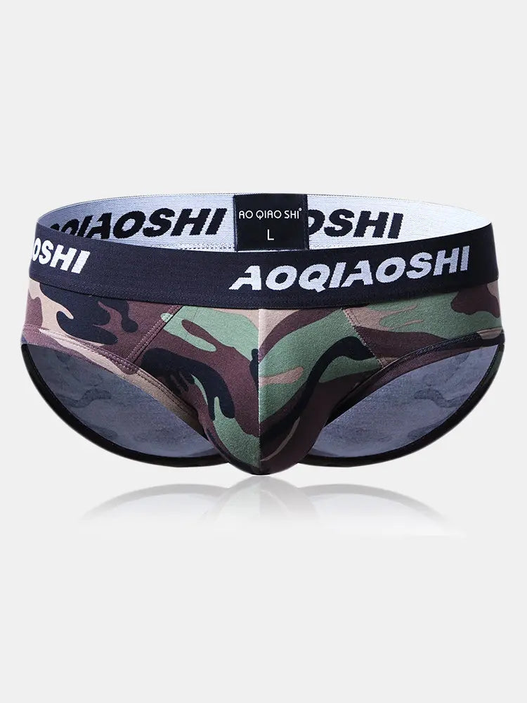 3 Pack Low Rise Camouflage Ball Support Underwear