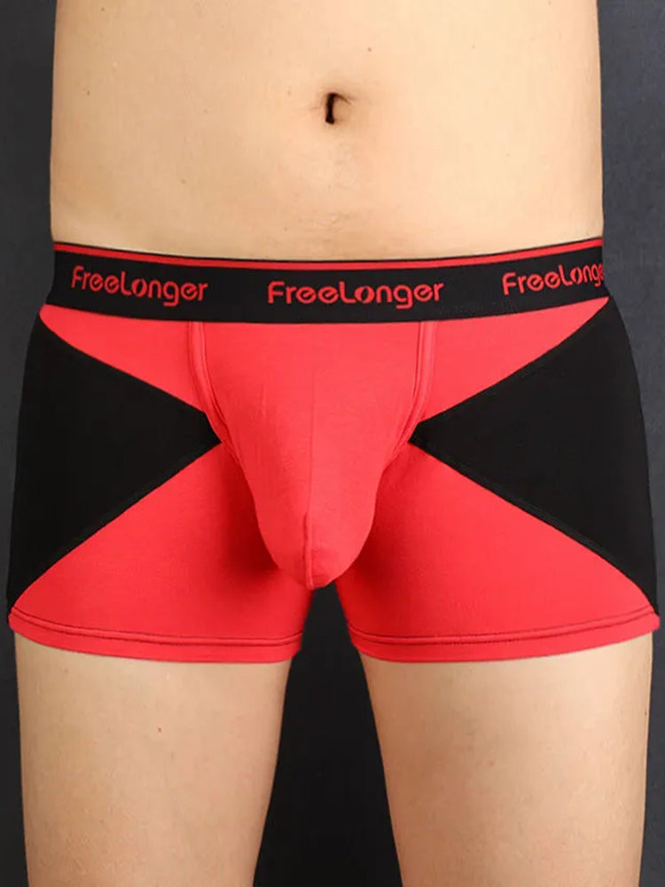 FreeLonger Men’s U convex Separate Support Pouch Trunks