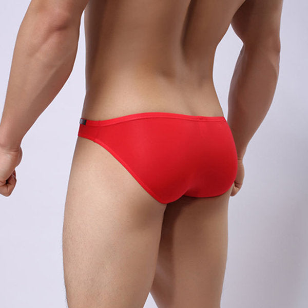 Sexy Breathable Ice Silk Soft Thin Breathable Briefs