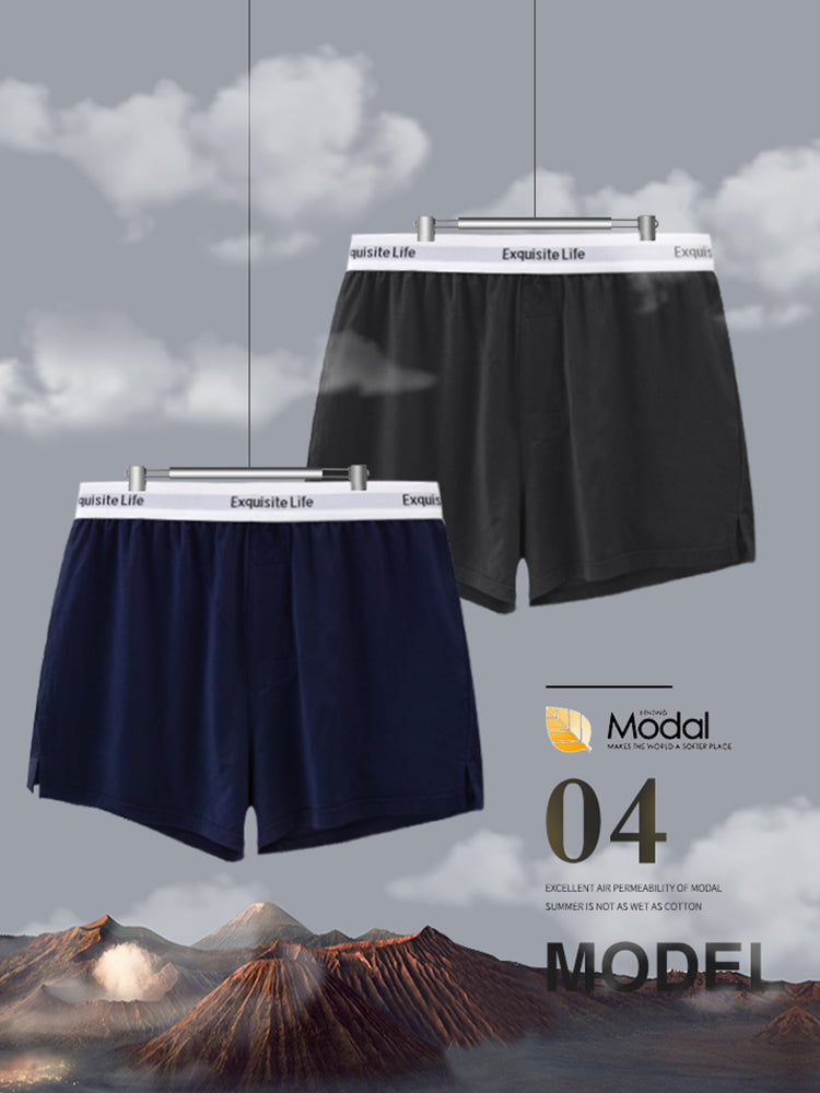 Men's Comfy Modal Home Boxer Shorts