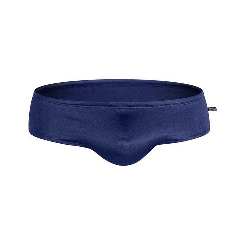 Men Solid Color Sexy Quick Dry Pouch Swim Briefs