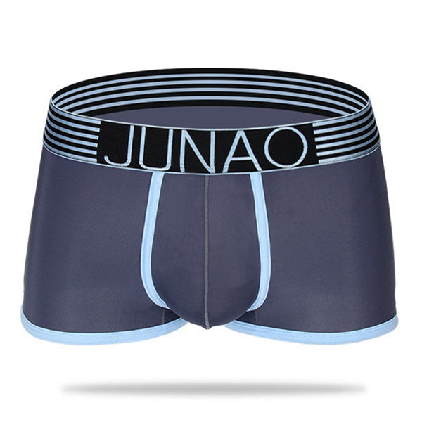 Sexy Ice Silk Patchwork Seamless Breathable Underwear