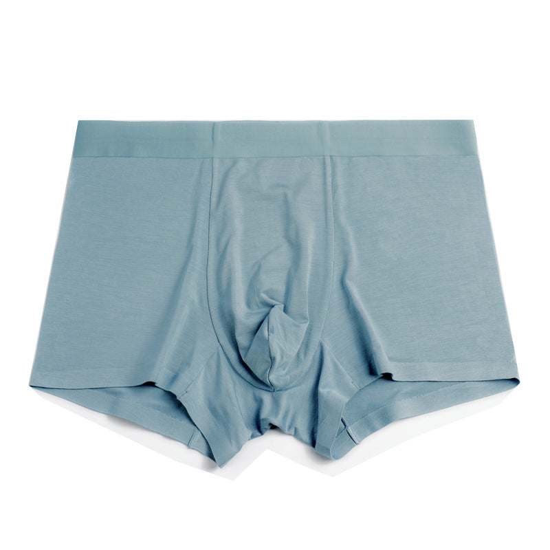 Modal Seamless Soft Mid-waist Boxer Briefs For Men