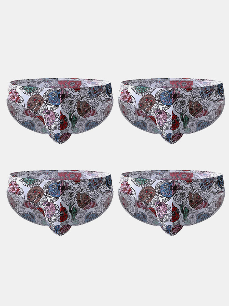 4 Pack Printed Pouch Men's Underwear