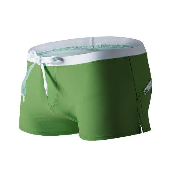 Men's Quick Drying Drawstring Swim Trunks