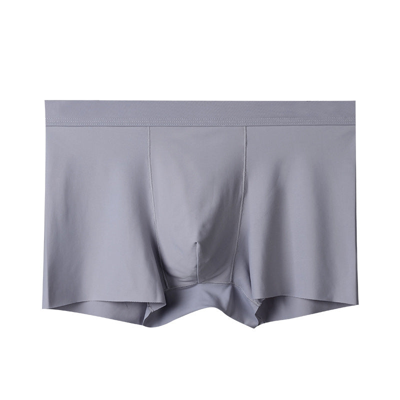Seamless Breathable Ice Silk Summer Men's Boxer Briefs
