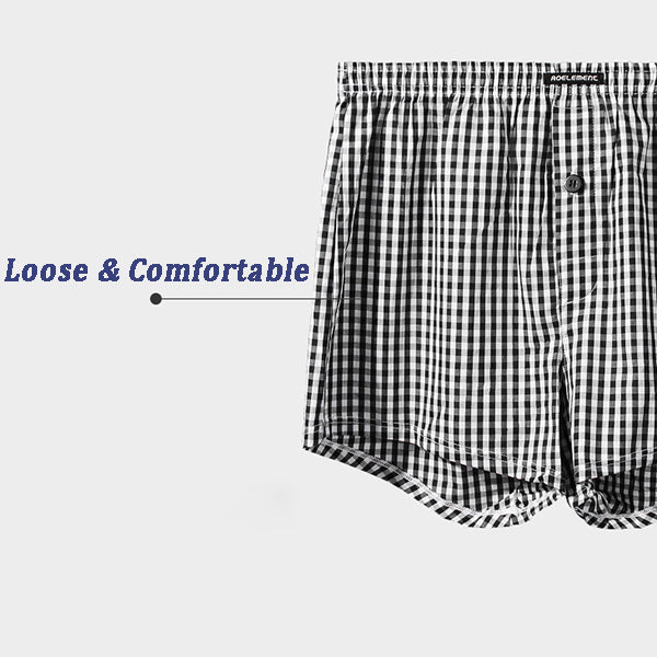 Men's Cotton Arrow Pants Plaid Shorts