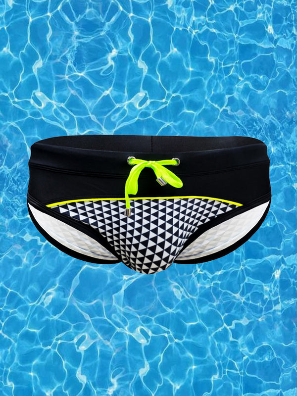 Men Sexy Padded Athletic Sport Swim Briefs