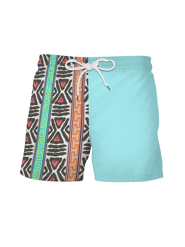 Mens Summer Printed Breathable Board Shorts