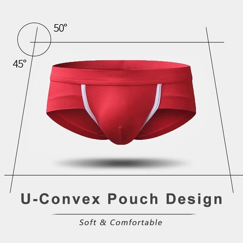 Modal Breathable Underwear U Convex Pouch Briefs