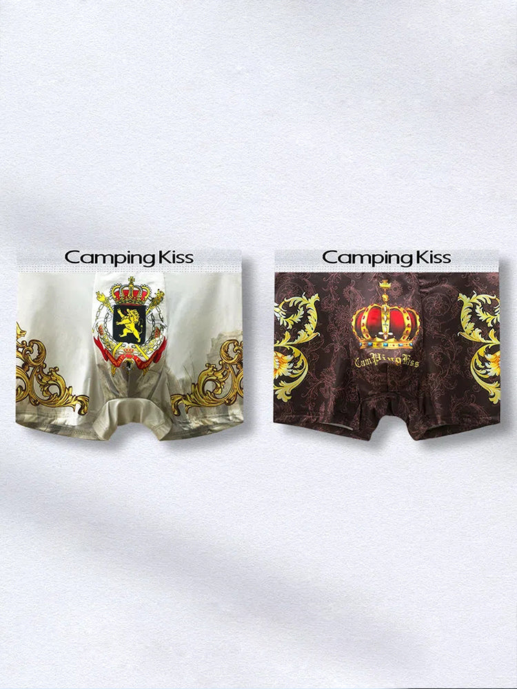 Men's Ice Silk Cartoon Breathable Trunks
