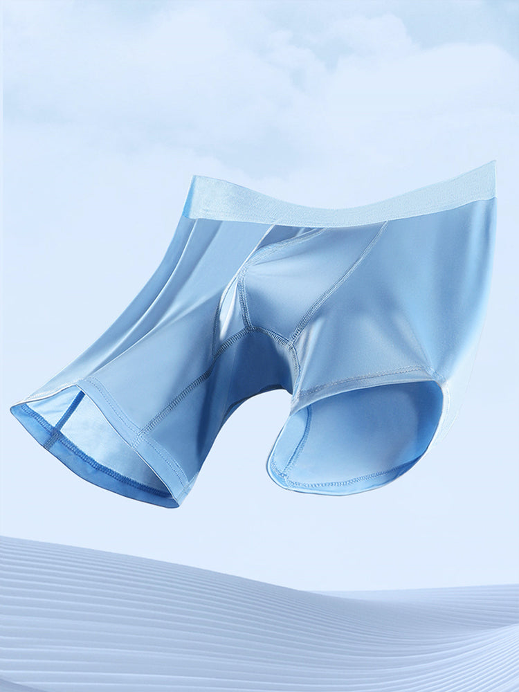 3 Pcs Ice Silk Breathable Sports Boxers Briefs