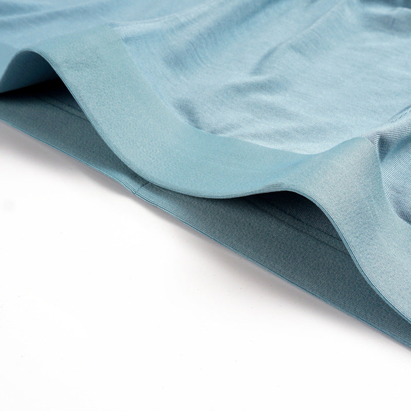 Modal Seamless Soft Mid-waist Boxer Briefs For Men