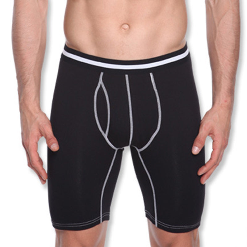 Men's Sports Boxer Brief Fly Front with Pouch