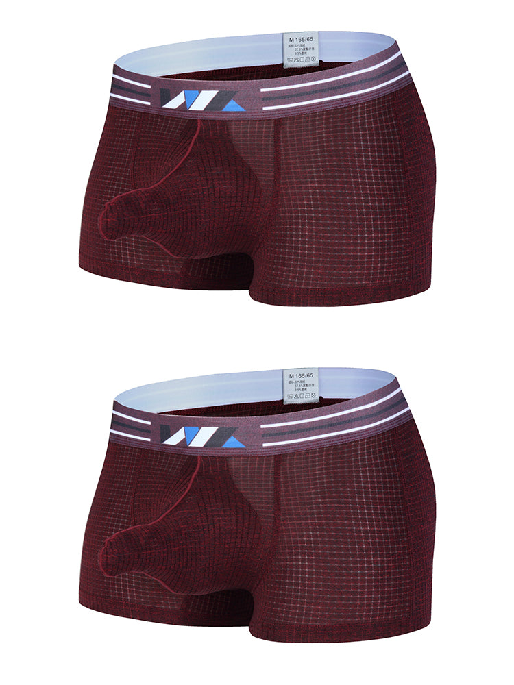 2 Pack Separated Pouch Comfy Mens Boxer Briefs