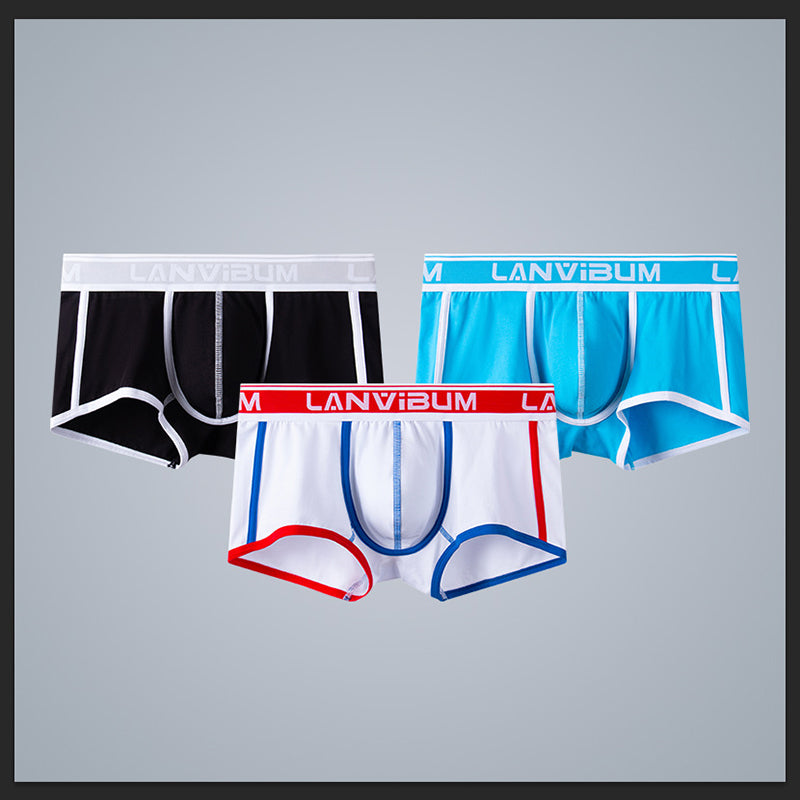 Mens Contrast Color Boxer Briefs