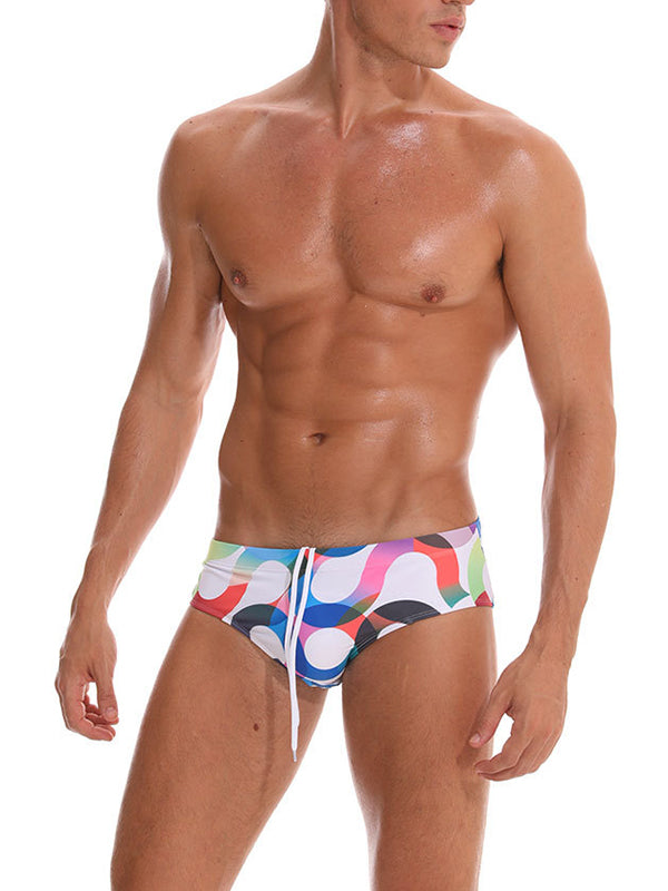 Mens Paded Racing Swimming Briefs