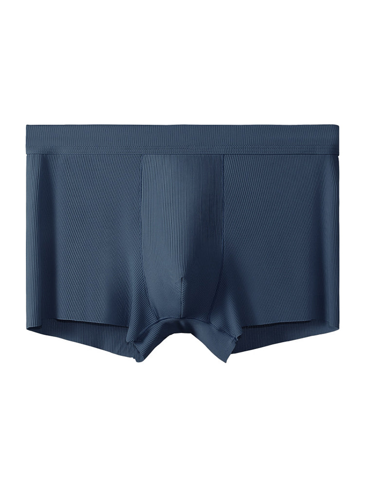 4 Pack Men's Ice Silk Seamless Trunks Underwear