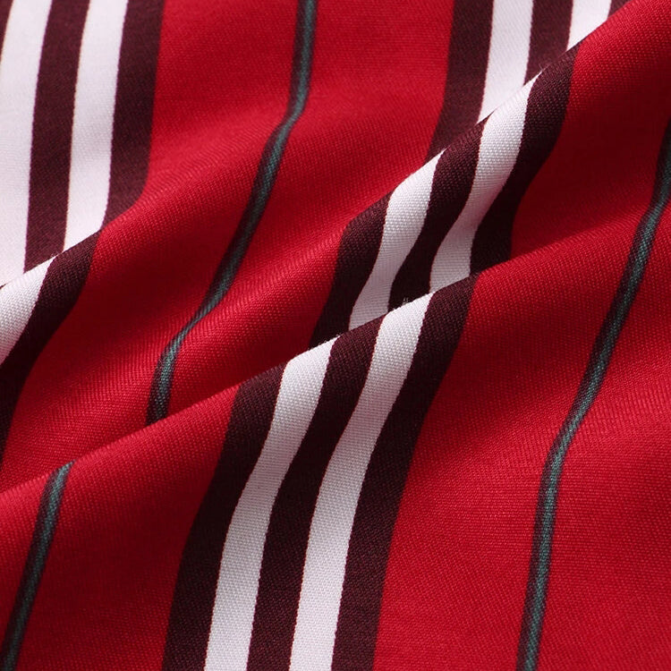 Mens Classic Striped Short Sleeve Shirts