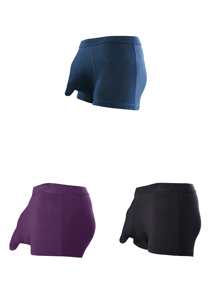 3 Pack Men’s Separate Sexy Free Stretch Trunks