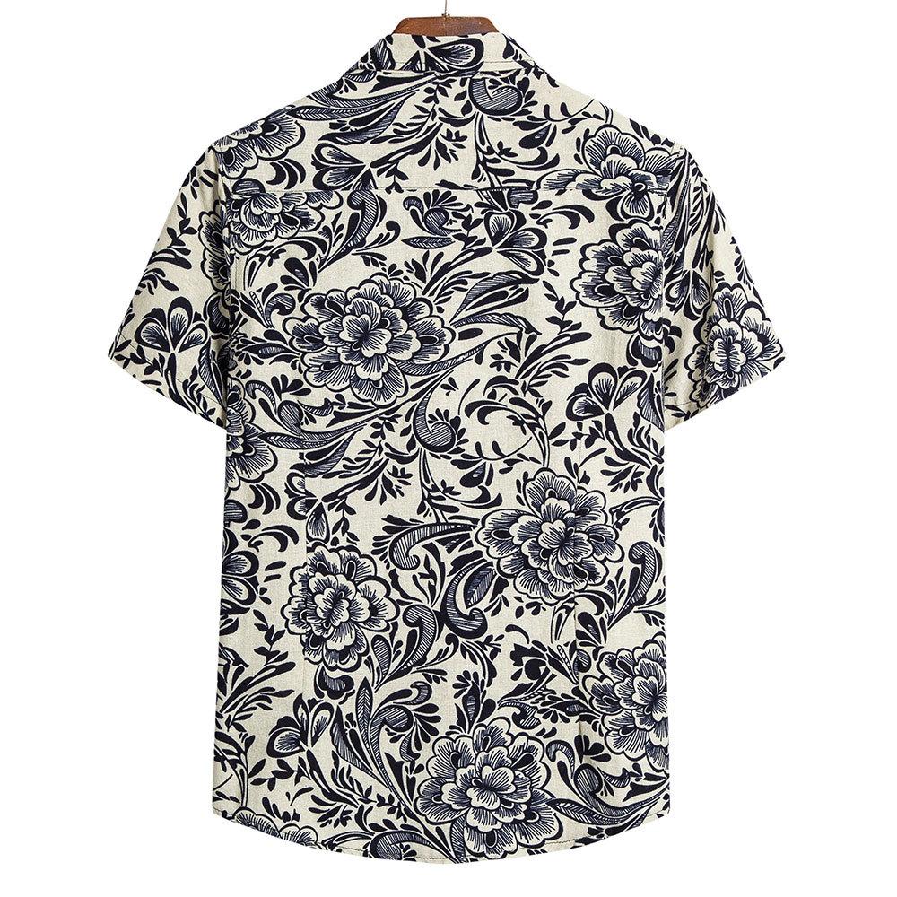 Mens Ethnic Style Ptinting Casual Shirts