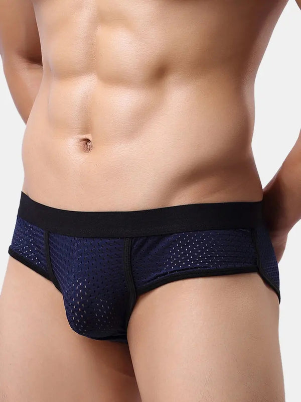 4 Pack Mesh Breathable Supportive Pouch Briefs