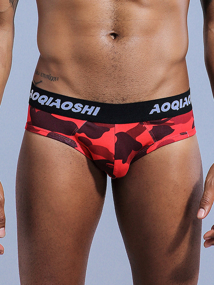 3 Pack Low Rise Camouflage Ball Support Underwear