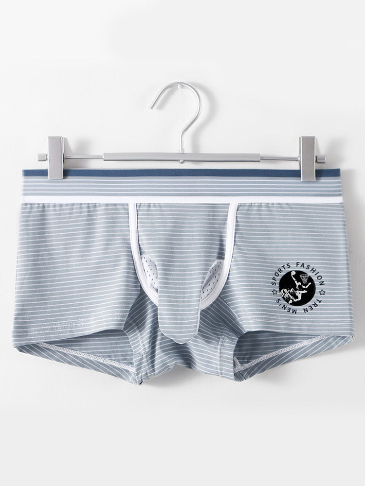 2 Pack Men’s Separate Support Pouch Cotton Trunks