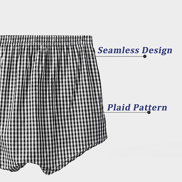 Men's Cotton Arrow Pants Plaid Shorts