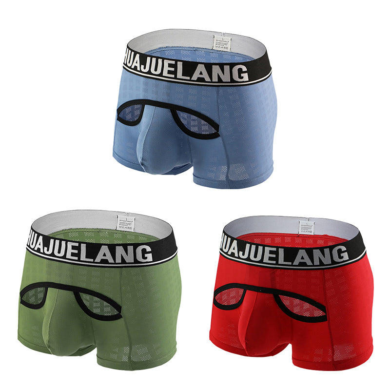 3 Pack Breathable Support Pouch Boxer Briefs