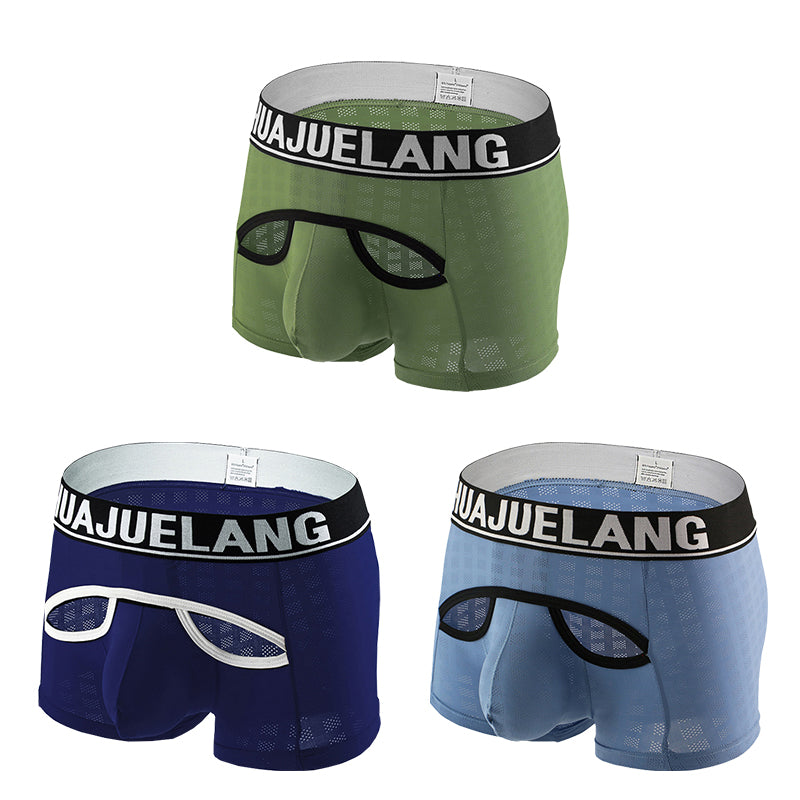 3 Pack Breathable Support Pouch Boxer Briefs