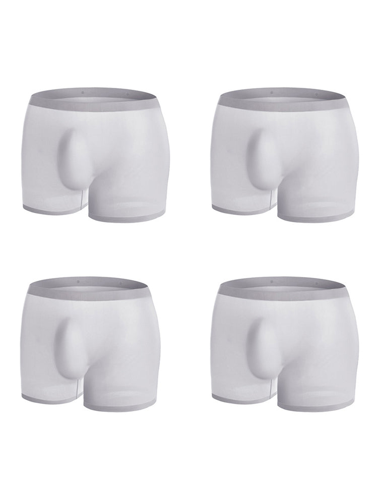 4 Pack Summer Cool Underwear With Support Pouch