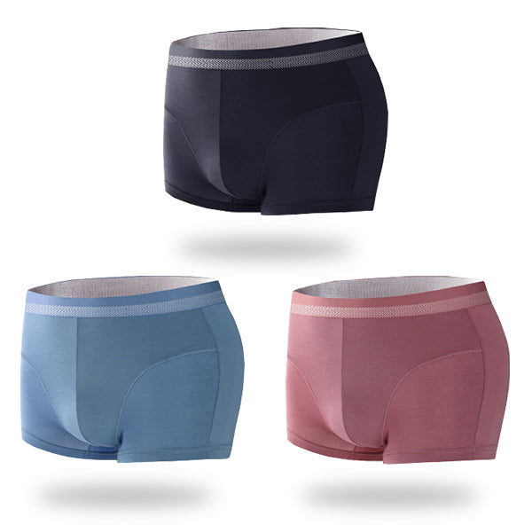 3 Pack Antibacterial Support Pouch Boxer Briefs