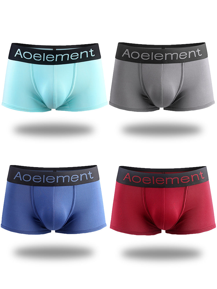 4 Pack Crotch Support Pouch Breathable Men's Underwear