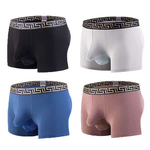 4 Pack Separate Ball Hammock Breathable Trunks – Omffiby