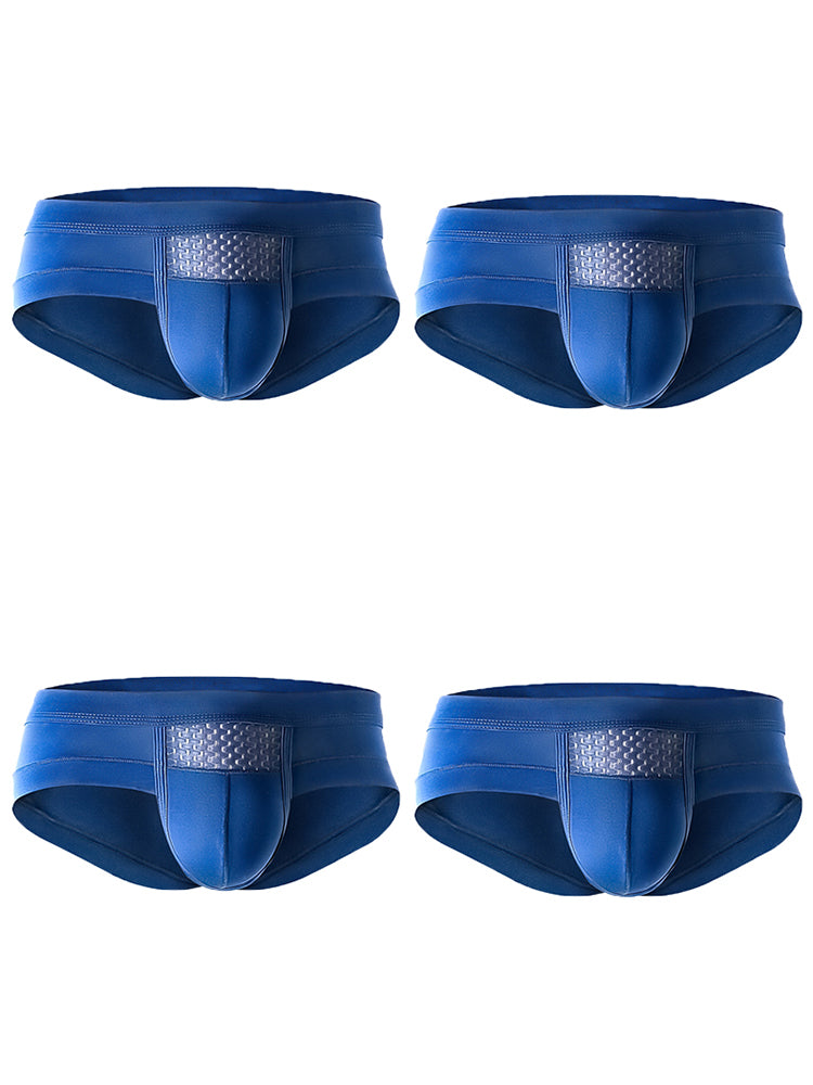 4 Pack Mens's Breathable U Convex Pouch Briefs