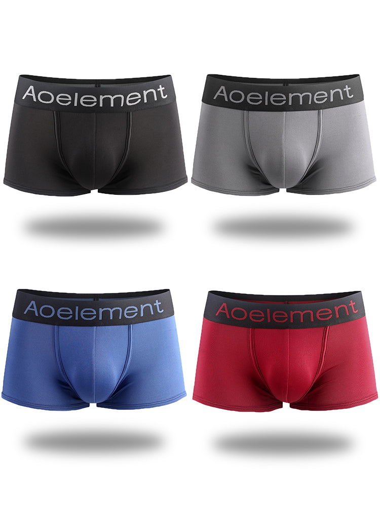4 Pack Crotch Support Pouch Breathable Men's Underwear