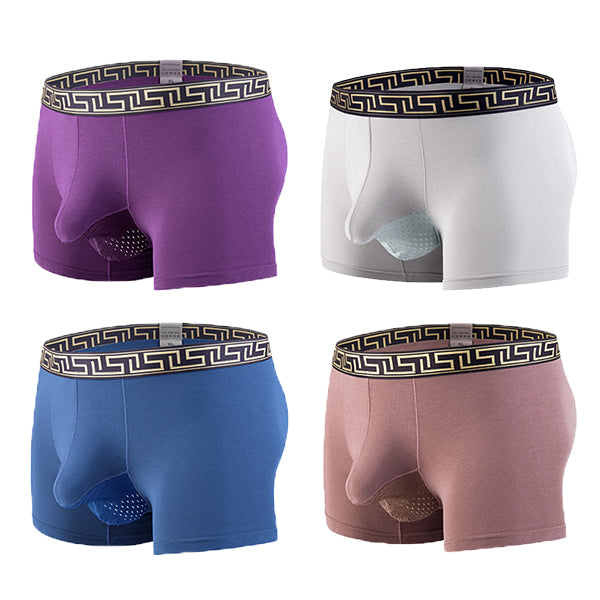 4 Pack Separate Ball Breathable Trunks