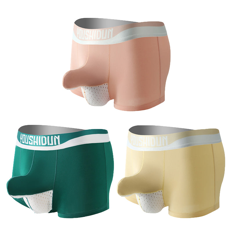 3 Pack Comfy Cotton Dual Pouch Men's Underwear