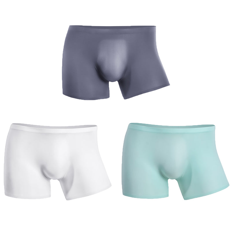 3 Pack Cool Trackless Thin Pouch Men's Boxer Briefs