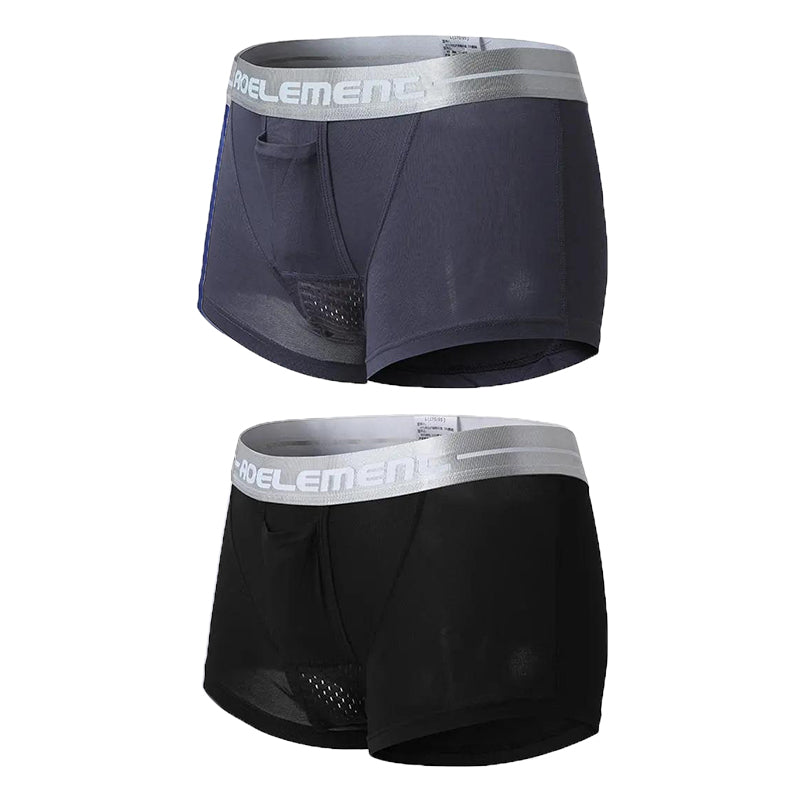 2 Pack Modal Stretch Separate Pouch Boxer Briefs