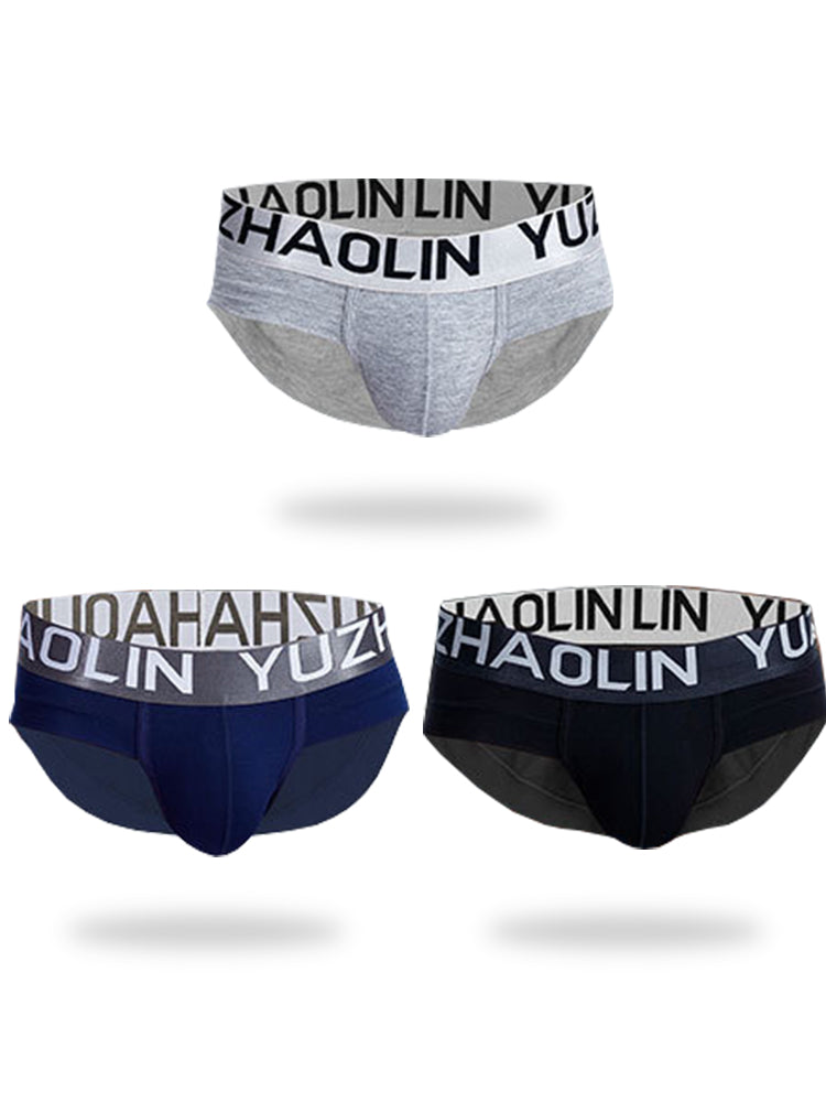 3 Pack Soft Touch Men's Briefs With Support Pouch