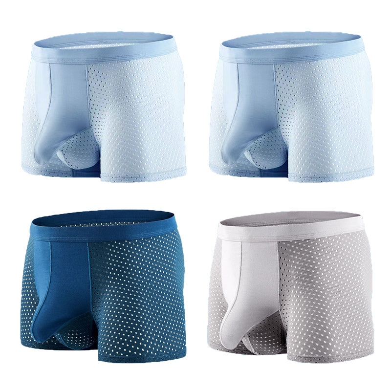 4 Pack Mesh Breathable Ball Support Underwear