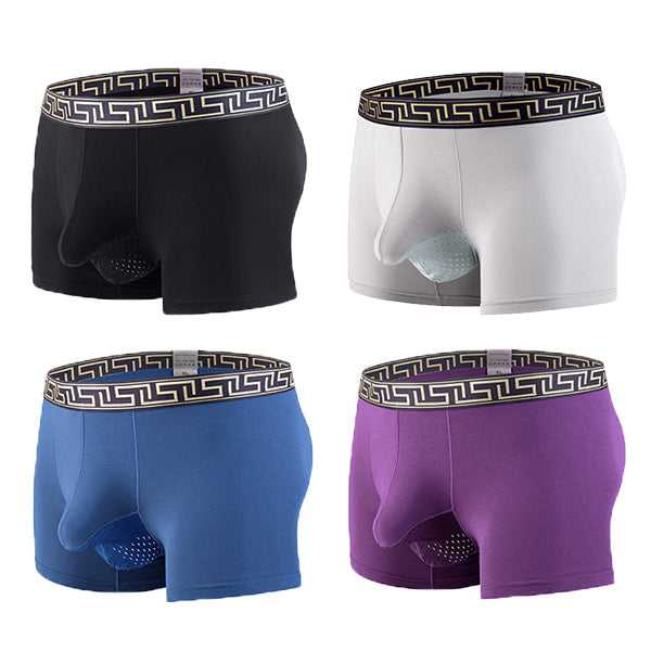 4 Pack Separate Ball Breathable Trunks