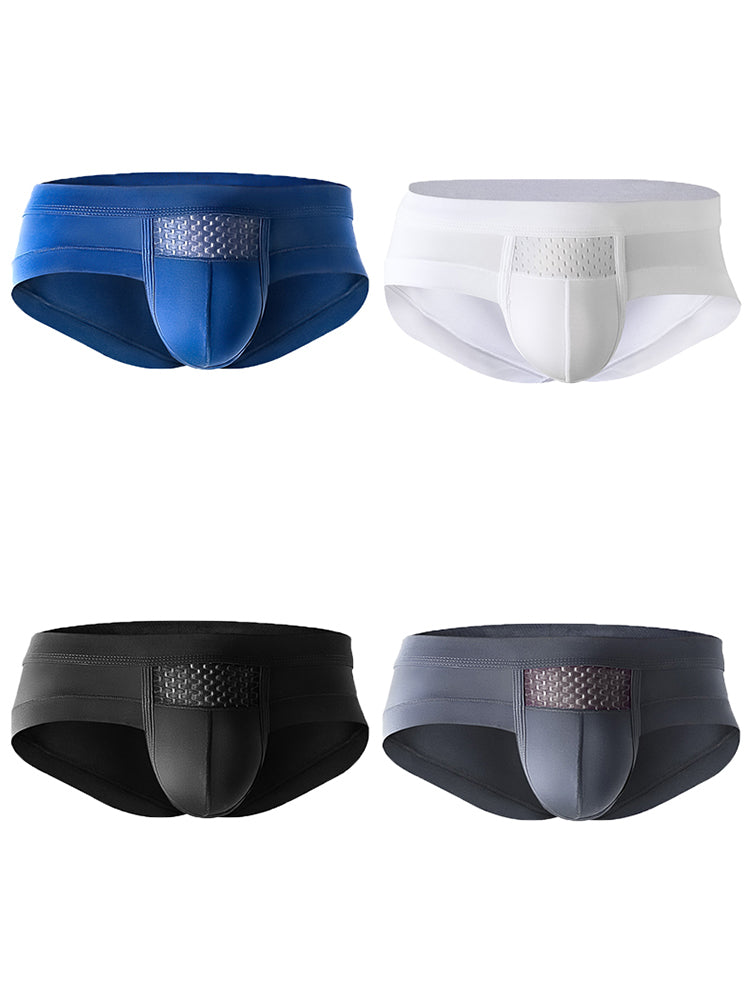 4 Pack Mens's Breathable U Convex Pouch Briefs