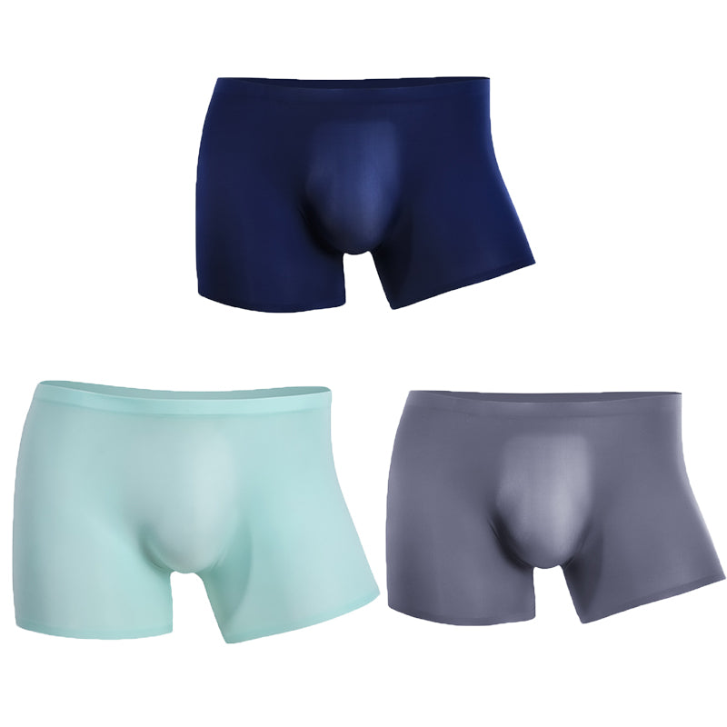 3 Pack Cool Trackless Thin Pouch Men's Boxer Briefs