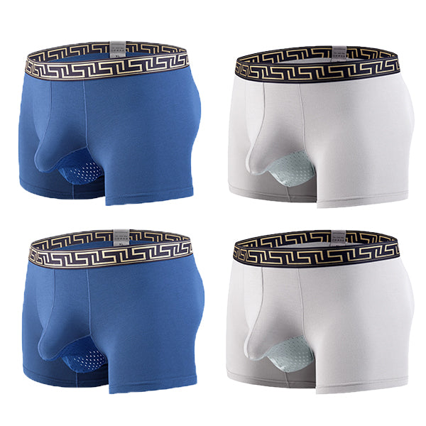 4 Pack Separate Ball Breathable Trunks