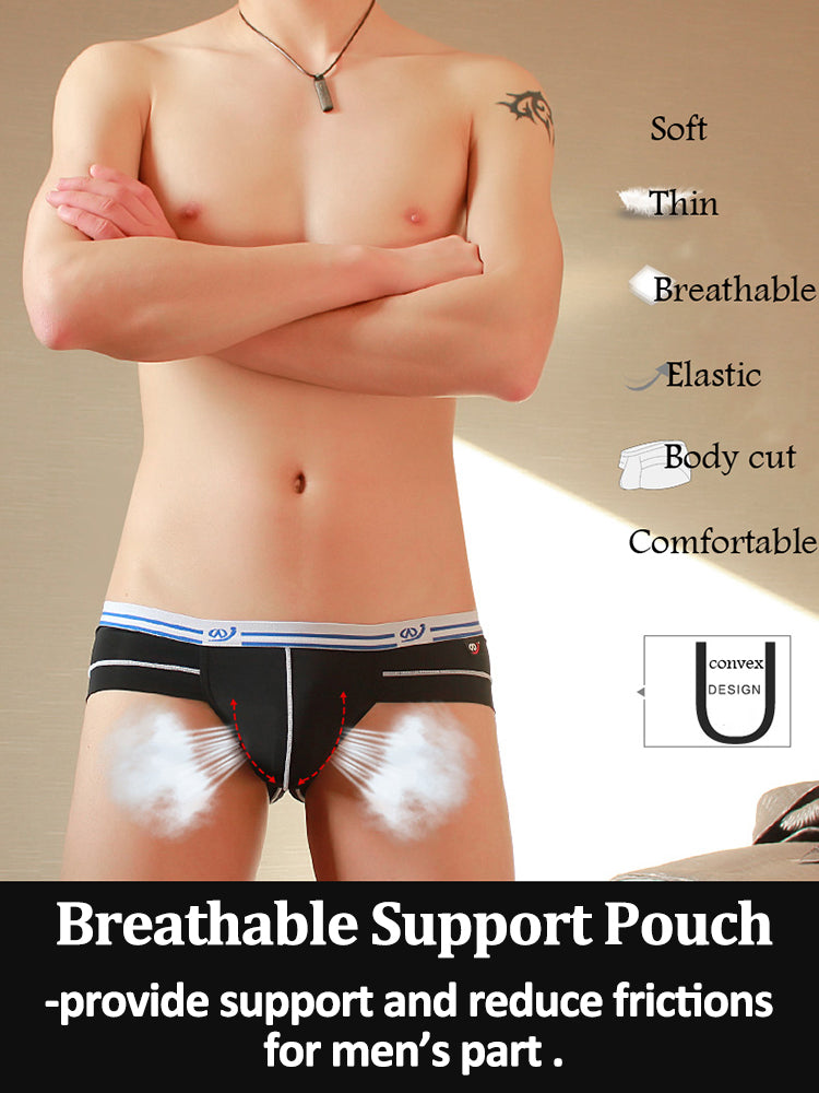 3 Pack Breathable Support Pouch Men's Briefs